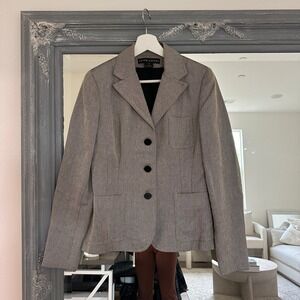 Ralph Lauren Black Label Linen Silk 3-Button Blazer Jacket Made in Italy 8